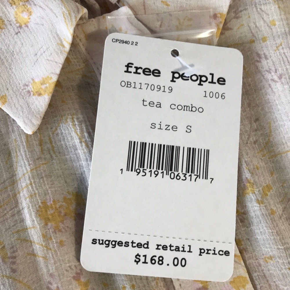 FREE PEOPLE Sheer Romance Floral Mini Dress - Picture 12 of 13